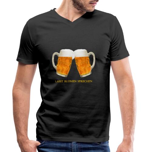 Bier Himmelfahrt Vatertag Glas - Männer Bio-T-Shirt mit V-Ausschnitt von Stanley & Stella