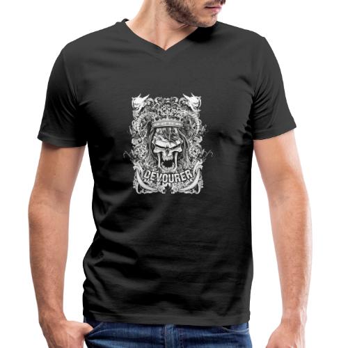 skull 7 - T-shirt ecologica da uomo con scollo a V di Stanley & Stella