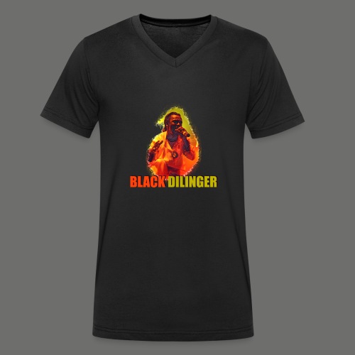 BLACK DILLINGER ONE - Stanley/Stella Männer Bio-T-Shirt mit V-Ausschnitt