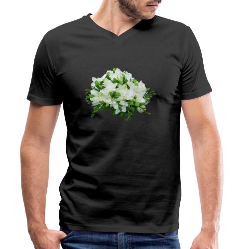 Frühling Freesien Spring - Männer Bio-T-Shirt mit V-Ausschnitt von Stanley & Stella