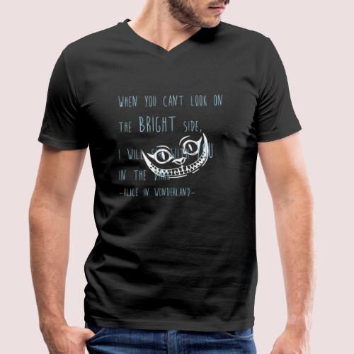 Katze Hutmacher - Männer Bio-T-Shirt mit V-Ausschnitt von Stanley & Stella