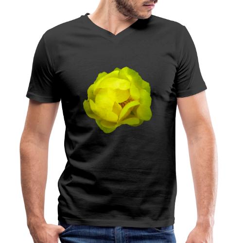 Trollblume gelb Sommer - Männer Bio-T-Shirt mit V-Ausschnitt von Stanley & Stella