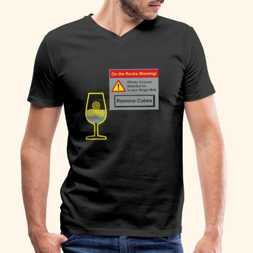 Whisky Spruch Pop-up Eiswarnung - Männer Bio-T-Shirt mit V-Ausschnitt von Stanley & Stella
