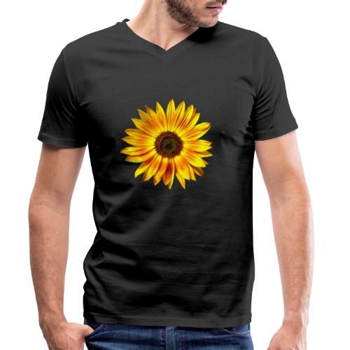 Sonnenblume gelb Sommer - Männer Bio-T-Shirt mit V-Ausschnitt von Stanley & Stella