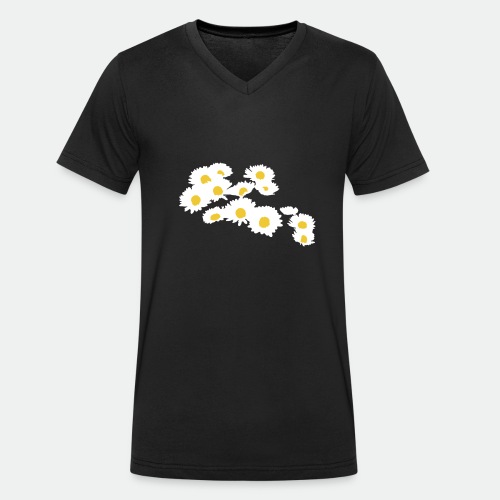 Spring Season Daisies - Men's Organic V-Neck T-Shirt by Stanley & Stella