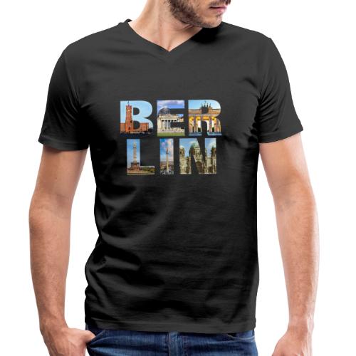 Berlin City Deutschland 2 - Männer Bio-T-Shirt mit V-Ausschnitt von Stanley & Stella