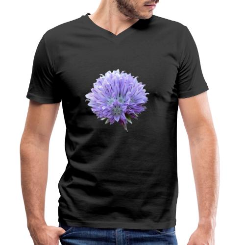 Schnittlauch Blüte Gewürz - Männer Bio-T-Shirt mit V-Ausschnitt von Stanley & Stella
