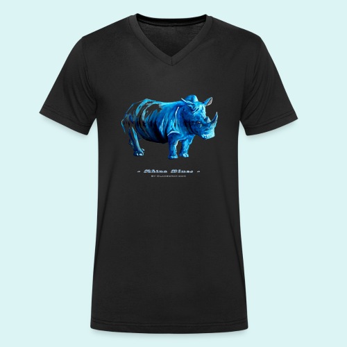 Rhino Blues - Men's Organic V-Neck T-Shirt by Stanley & Stella
