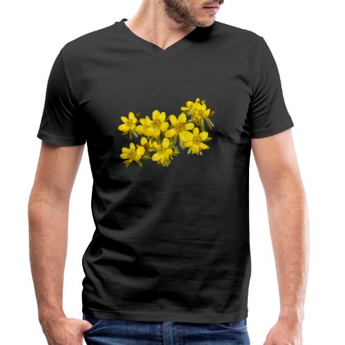 Winterling Frühling Spring - Männer Bio-T-Shirt mit V-Ausschnitt von Stanley & Stella