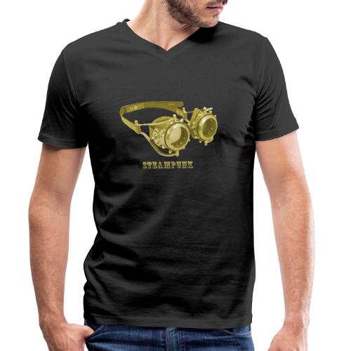 Steampunk Brille Retro - Stanley/Stella Männer Bio-T-Shirt mit V-Ausschnitt