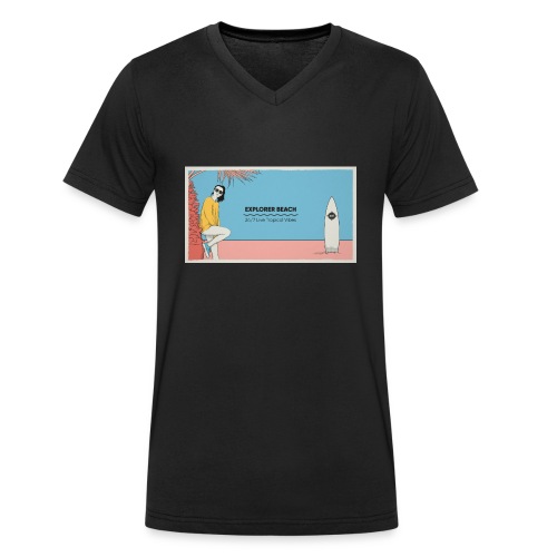 Noise Explorer Beach Test - T-shirt bio col V Stanley & Stella Homme
