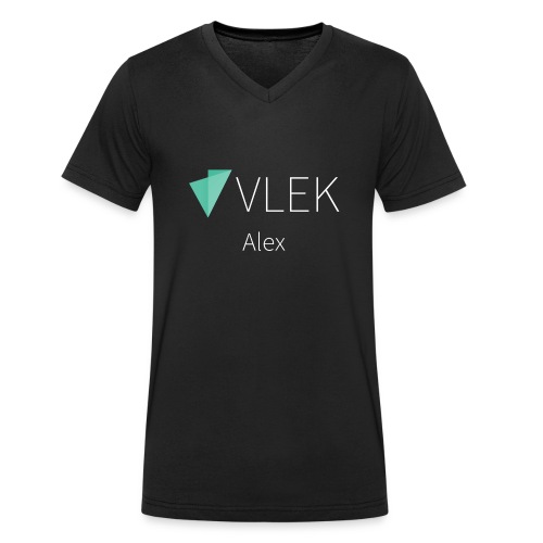 logo-text-transp-alex - Stanley/Stella Men's Organic V-Neck T-Shirt 