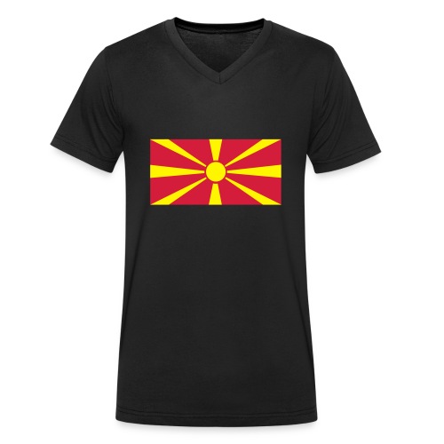 Macedonia - Stanley/Stella Mannen bio-T-shirt met V-hals