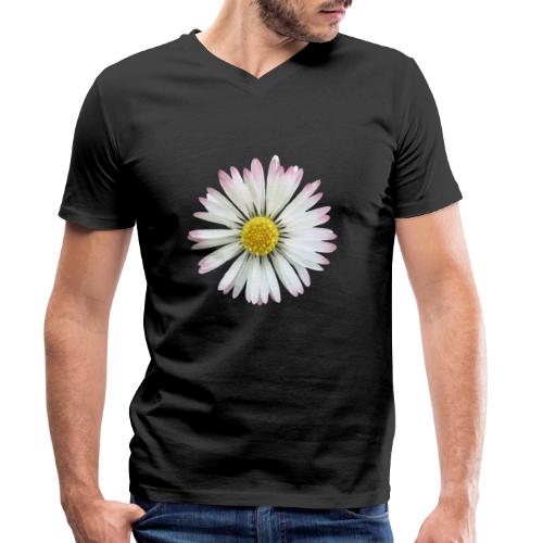 Gänseblümchen Margeriten Blume, Blüte, blumig - Männer Bio-T-Shirt mit V-Ausschnitt von Stanley & Stella