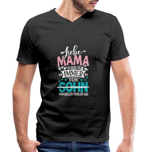 Liebe Mama Sohn - Männer Bio-T-Shirt mit V-Ausschnitt von Stanley & Stella