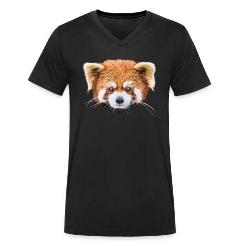 Roter Panda - Stanley/Stella Männer Bio-T-Shirt mit V-Ausschnitt