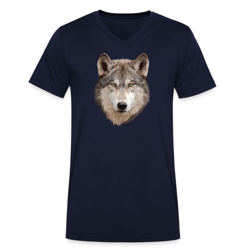 Wolf - Männer Bio-T-Shirt mit V-Ausschnitt von Stanley & Stella