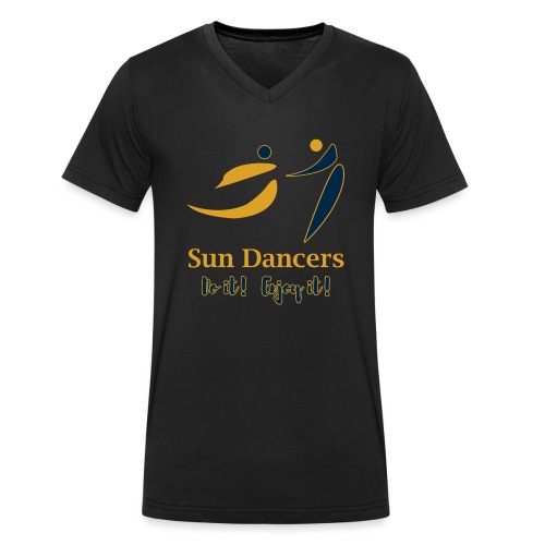 Sun Dancers Basics - Mannen bio T-shirt met V-hals van Stanley & Stella