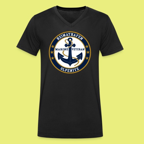 Marine Veteran Heimathafen OLPENITZ - Stanley/Stella Männer Bio-T-Shirt mit V-Ausschnitt