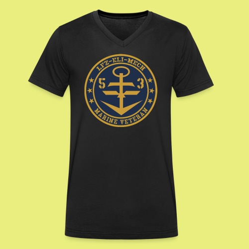 Marine Veteran 53er LFZ ELI MECH - Stanley/Stella Männer Bio-T-Shirt mit V-Ausschnitt
