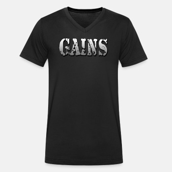 Gains - Organic V-neck T-shirt for men