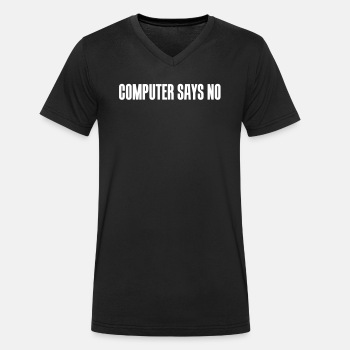 Computer says no - Organic V-neck T-shirt for men