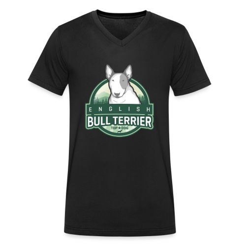 English Bull Terrier FOREST - Stanley/Stella Männer Bio-T-Shirt mit V-Ausschnitt