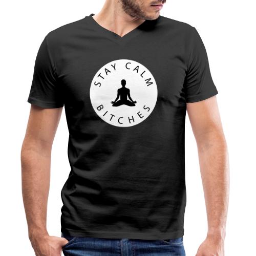 Meditation - Ekologisk T-shirt med V-ringning herr från Stanley & Stella