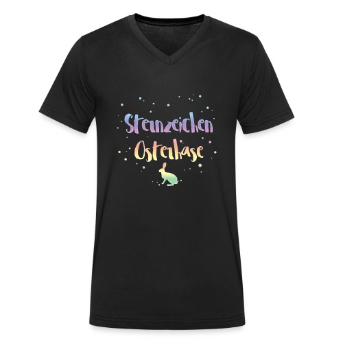 Sternzeichen Osterhase, Lustige Sprüche, Ostern - Stanley/Stella Männer Bio-T-Shirt mit V-Ausschnitt