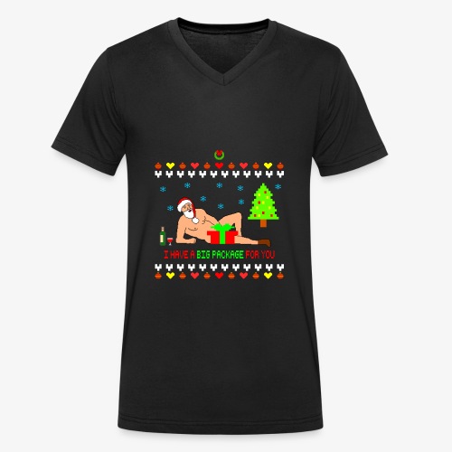 Sexy Romantic Santa Ugly Xmas - Männer Bio-T-Shirt mit V-Ausschnitt von Stanley & Stella