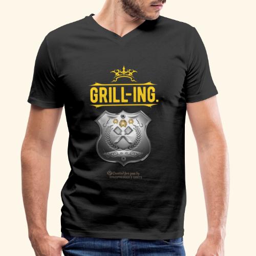 Grill-Ing. Spruch fürs Grillieren - Männer Bio-T-Shirt mit V-Ausschnitt von Stanley & Stella