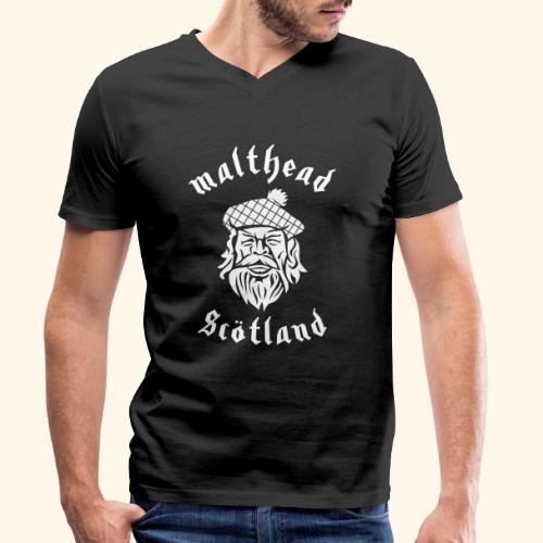 Whisky Malthead Scotland - Stanley/Stella Männer Bio-T-Shirt mit V-Ausschnitt