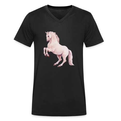 White stallion - Männer Bio-T-Shirt mit V-Ausschnitt von Stanley & Stella