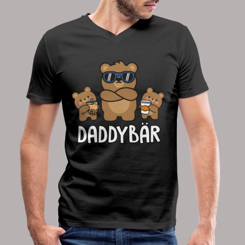 Daddybär - Männer Bio-T-Shirt mit V-Ausschnitt von Stanley & Stella