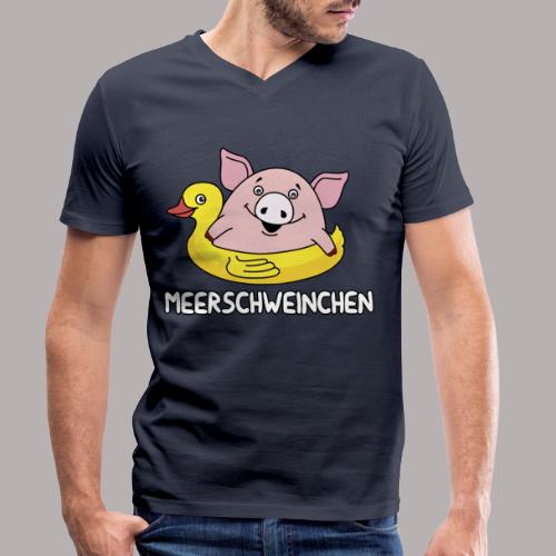 Meerschweinchen - Stanley/Stella Männer Bio-T-Shirt mit V-Ausschnitt