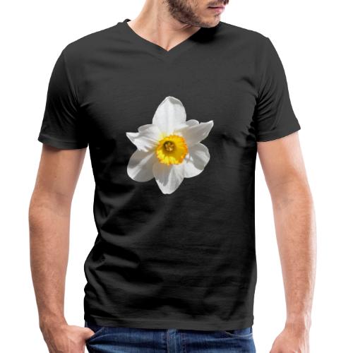 Narzisse Blume Frühling Ostern - Männer Bio-T-Shirt mit V-Ausschnitt von Stanley & Stella