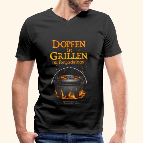 Dopfen ist Grillen | Dutch Oven T-Shirts - Stanley/Stella Männer Bio-T-Shirt mit V-Ausschnitt