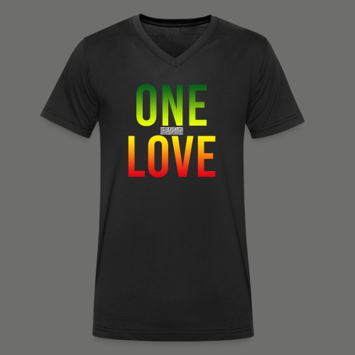 ONE LOVE by UNDERGROUND - Stanley/Stella Männer Bio-T-Shirt mit V-Ausschnitt