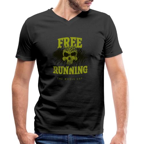 Freerunning - Stanley/Stella Männer Bio-T-Shirt mit V-Ausschnitt