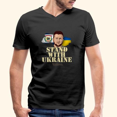 Ukraine West Virginia - Stanley/Stella Männer Bio-T-Shirt mit V-Ausschnitt