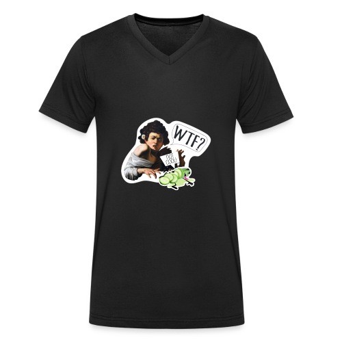 WTF - Camiseta ecológica hombre con cuello de pico de Stanley & Stella