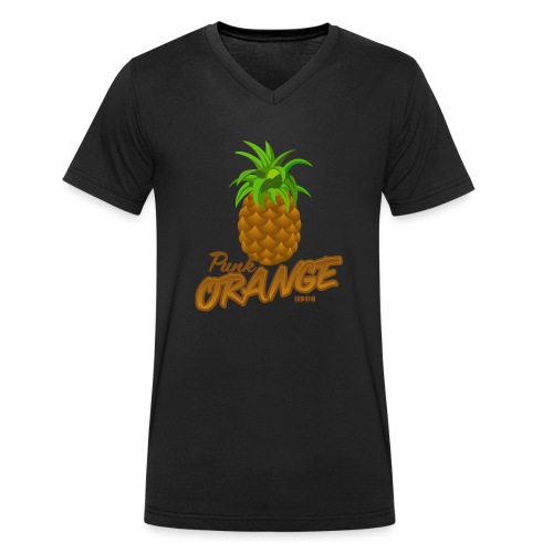 Pinapple or Punk - Ekologisk T-shirt med V-ringning herr från Stanley/Stella 