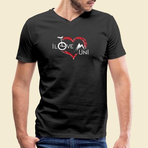 Einrad | Unicycling I Love Muni - Stanley/Stella Männer Bio-T-Shirt mit V-Ausschnitt