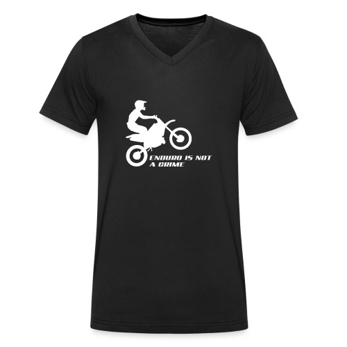 Echtes Logo Enduro is not a Crime png - Stanley/Stella Männer Bio-T-Shirt mit V-Ausschnitt