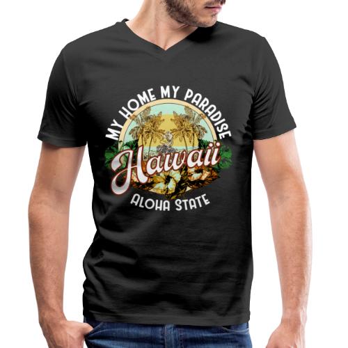 Hawaii Aloha State - My Home My Paradise - Stanley/Stella Männer Bio-T-Shirt mit V-Ausschnitt