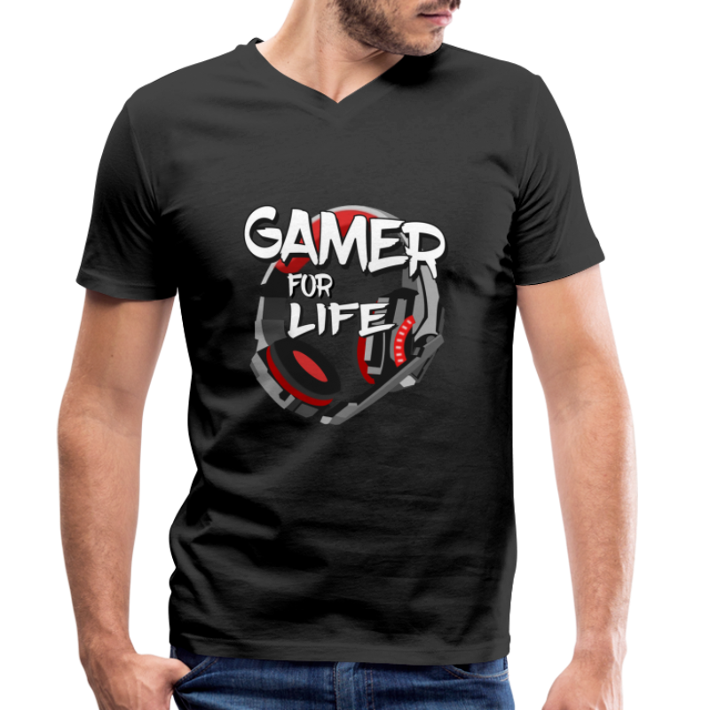 Gamer and gaming - T-shirt bio col V Stanley & Stella Homme