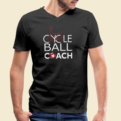 Radball | Cycle Ball Coach - Stanley/Stella Männer Bio-T-Shirt mit V-Ausschnitt