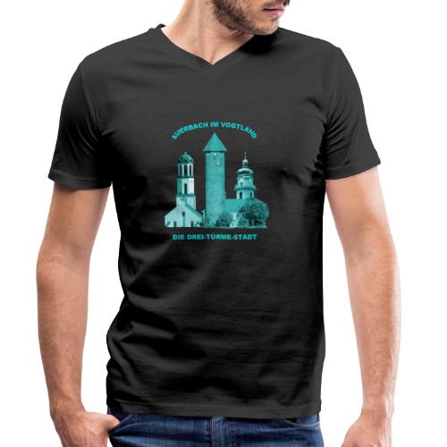 Auerbach Vogtland Drei Türme Stadt - Männer Bio-T-Shirt mit V-Ausschnitt von Stanley & Stella