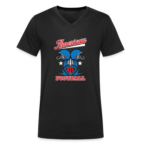 American Football Geschenk Idee für Sport Fans - Stanley/Stella Männer Bio-T-Shirt mit V-Ausschnitt