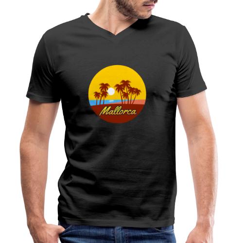 Mallorca - Als Geschenk oder Geschenkidee - Stanley/Stella Männer Bio-T-Shirt mit V-Ausschnitt